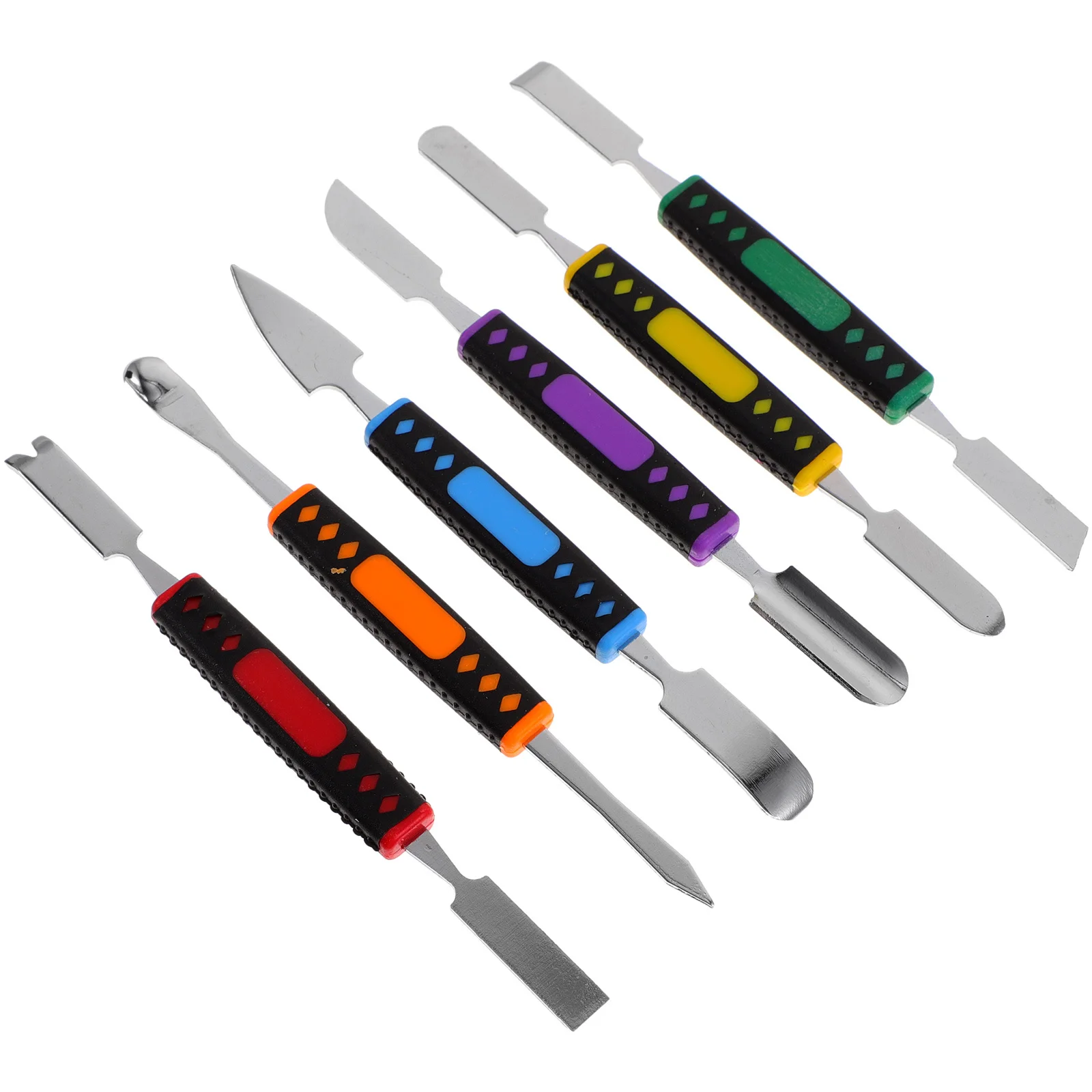 6Pcs Double End Spudger for Cell Phone Repair Tools Stainless Steel Opening Pry Stick for Tablet Laptop LCD Dismantle Compact