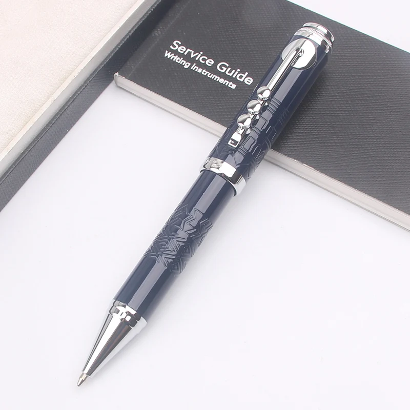 

Quality Edition Mike Davis Ballpoint Rollerball Pen with Blue Ink Novel Jazz Pattern Barrel Writing Pens