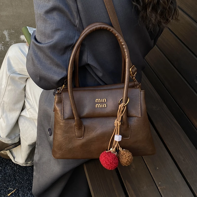 

Модная, простая и изысканная сумка через плечо на одно плечо в западном стиле, зима 2023, новый стиль, ручная большая сумка 302QF