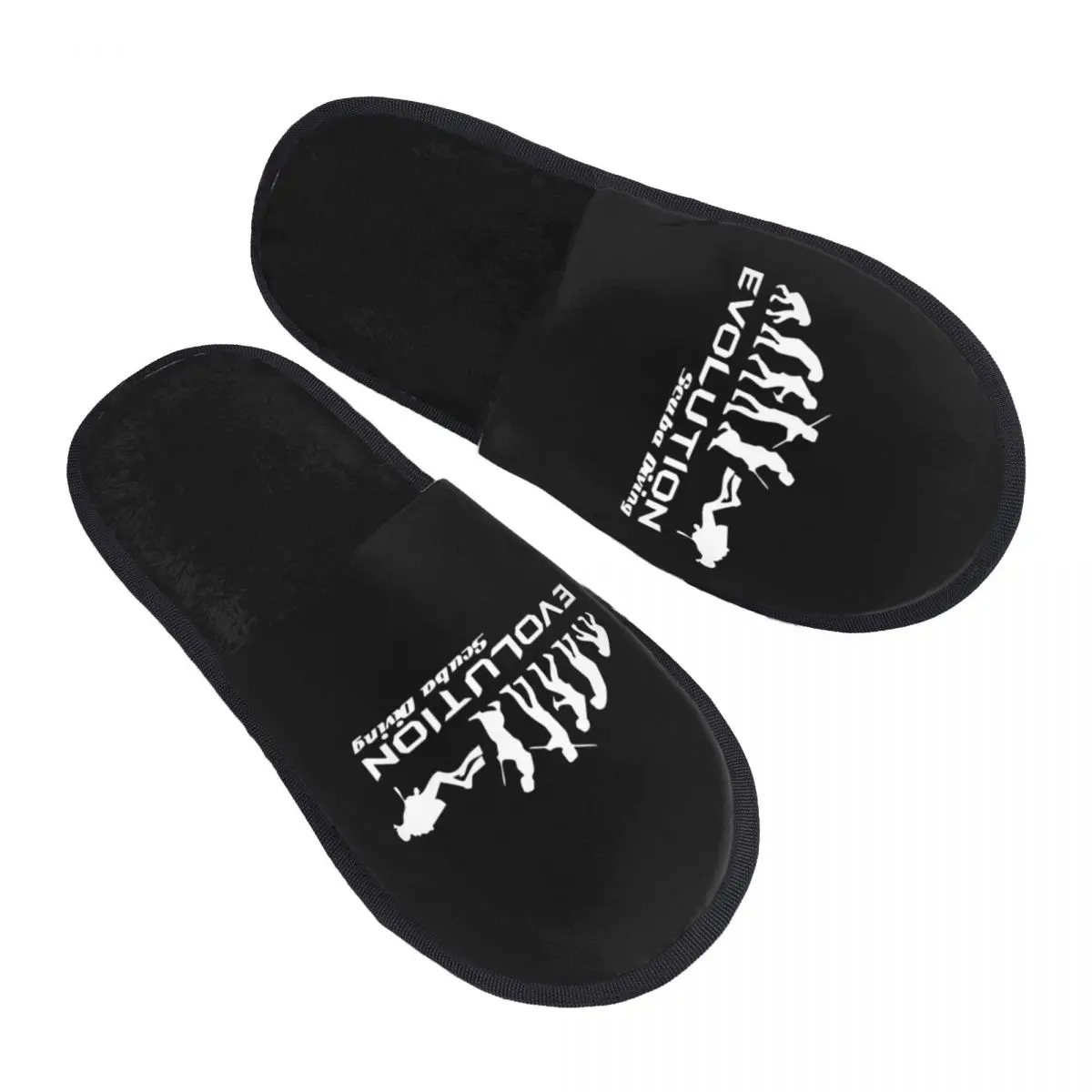 

Custom Evolution Of Scuba Diving Memory Foam Slippers Women Comfy Warm Funny Underwater Dive Diver Gift House Slippers