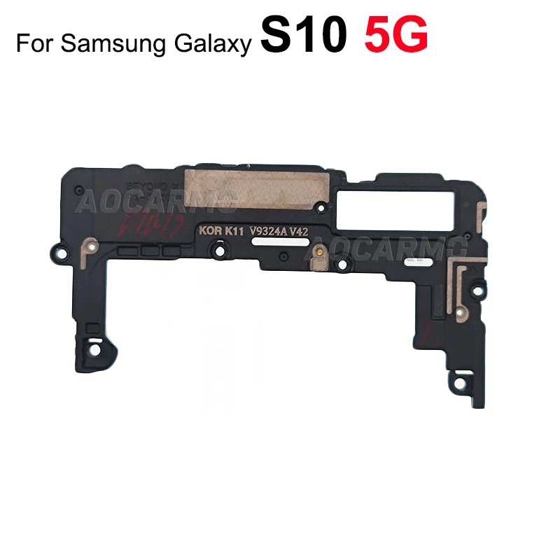 Aocarmo For Samsung Galaxy S10 5G Wireless Charging NFC Module + WIFI Signal Antenna Motherboard Cover + Loudspeaker 3in1