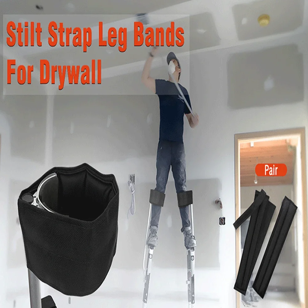 Imagem -05 - Correias Drywall Stilt Ajustáveis Correias de Nylon Resistentes a Rasgos Bandas de Pernas Melhoria Home Peças Confortáveis Pcs
