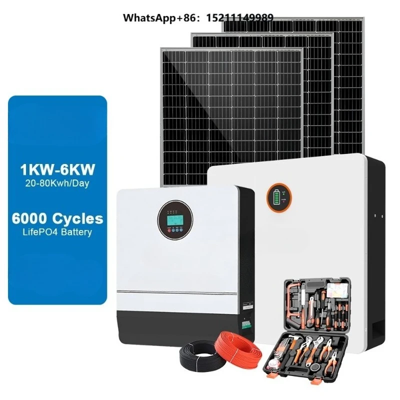 30kw 10kw Lithium off Grid with 2 Mppt Storage Generator with Lithium Battery for Complete Kit Solar Energy Systems