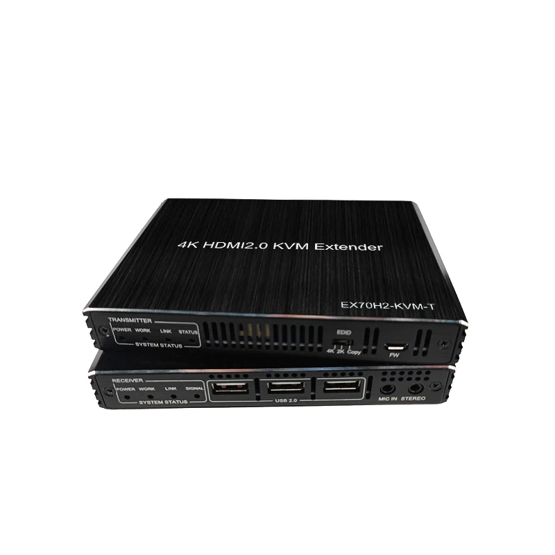 HDMI 2.0 4k@60  100M Network Extender with KVM extender USB 2.0 support CEC POE  HDR HDCP 2.2