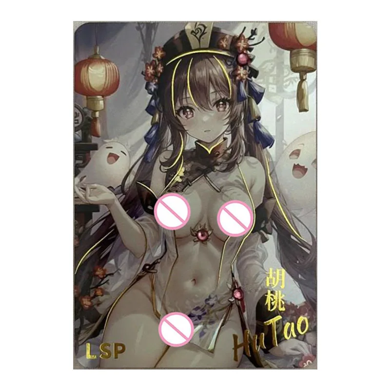 Anime Goddess Story Rare LSP Diamond Refraction Game Collectible Card Kamisato Ayaka Ganyu Furina Toys for boys Birthday Present