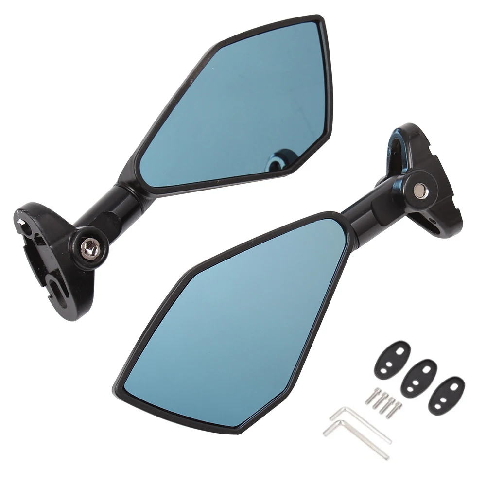 Motorcycle Back Universal Aluminum Scooters Racer Rearview Side View Mirror For Honda kawasaki Yamaha