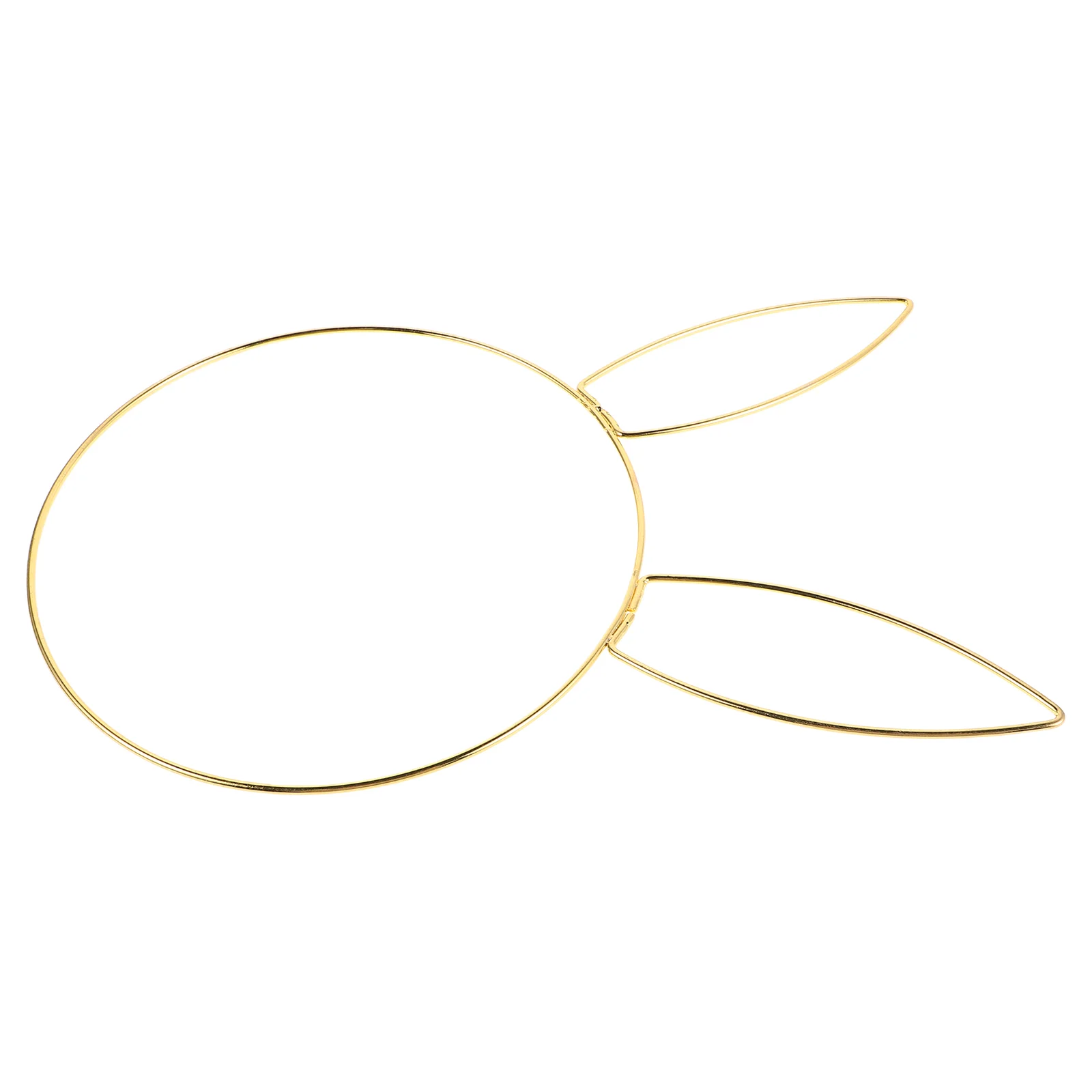 

Iron Circle Wreath Frame Metal Wire Hoop Bunny Easter Craft Decor Floral Form Accessories Round nament