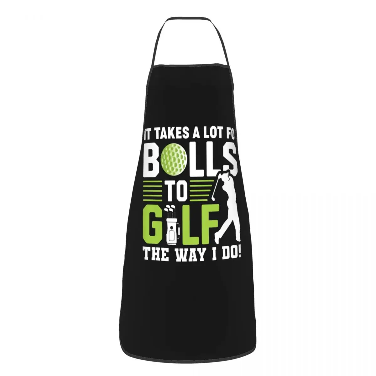 Custom Unisex Golf Quotes Bib Apron Adult Women Men Chef Tablier Cuisine for Kitchen Cooking Painting