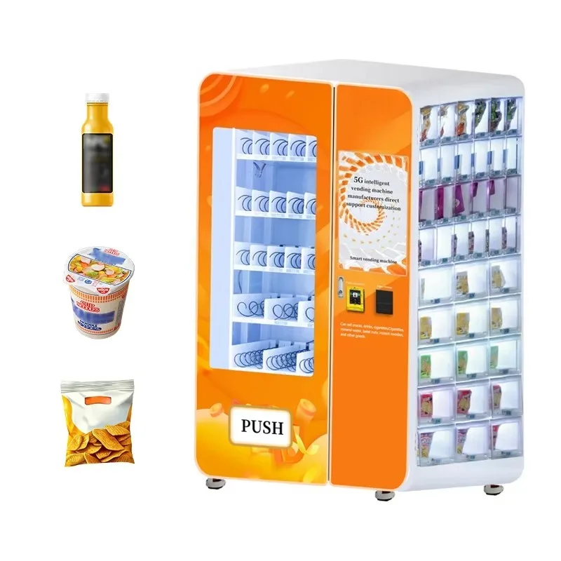 Custom Eco Friendly Machine for Public Spaces With Low Power Consumption Snack Vending Machine