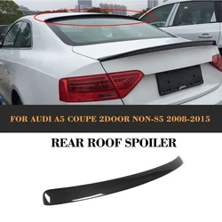 Carbon Fiber Rear Roof Spoiler wing for Audi A5 2 Door 2008 2009 2010 2011 2012 2013 PU Unpainted Grey