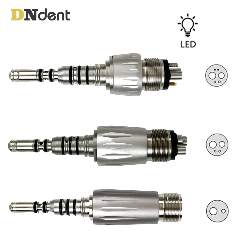 Dental LED Quick Coupler Coupling Fit Fiber Optic Handpiece 2hole 4Hole 6Hole Connect Dentistry Tools