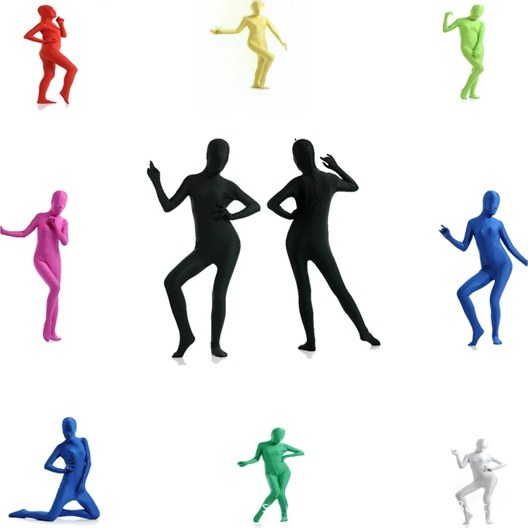 

Универсальный костюм зентай, черный базовый слой, сценический костюм, невидимый мужской костюм на Хэллоуин, женский костюм