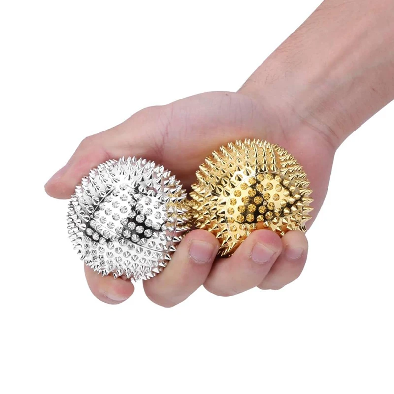 Spike Roller Magnetic Hand Massage Ball Acupressure Therapy Relaxation Stress Reducer Fidget Toys For Anxiety Adults