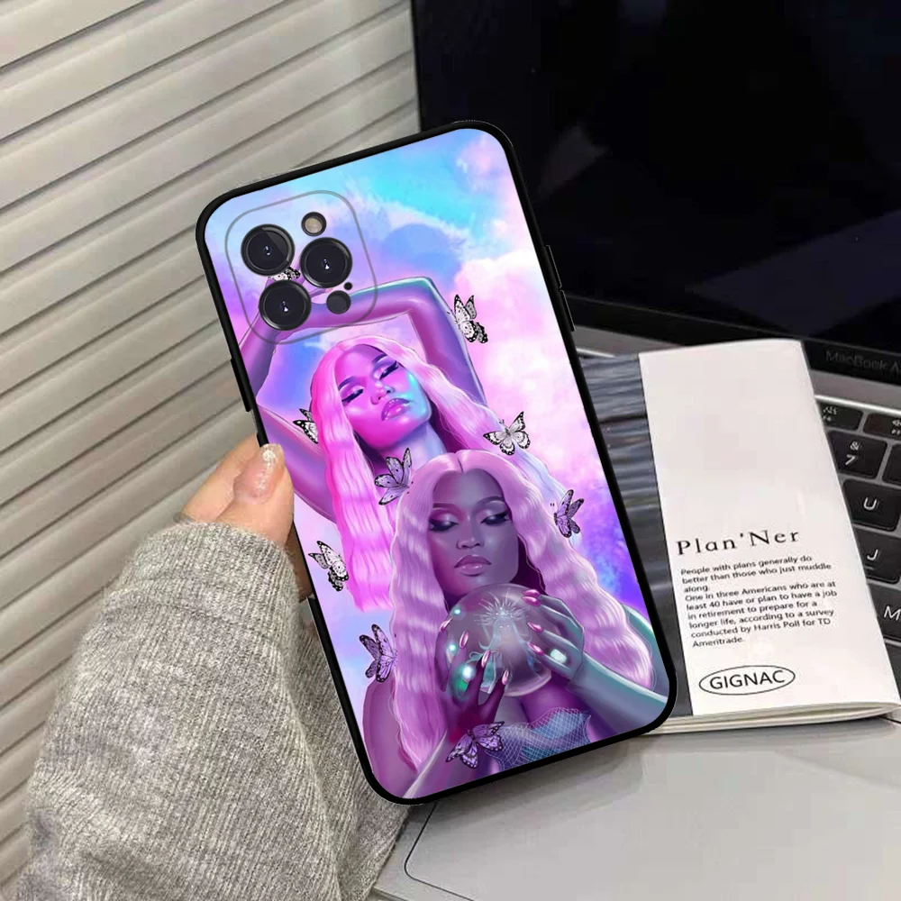 Nicki Minaj Rapper Phone Case Silicone Soft for iphone 15 14 13 12 11 Pro Mini XS MAX 8 7 6 Plus X XS XR Cover