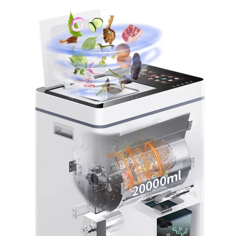 Food Waste Processor Kitchen Wet Waste Crusher Composting Machine Automatic Mute Large Capacity Household Kitchen Appliance