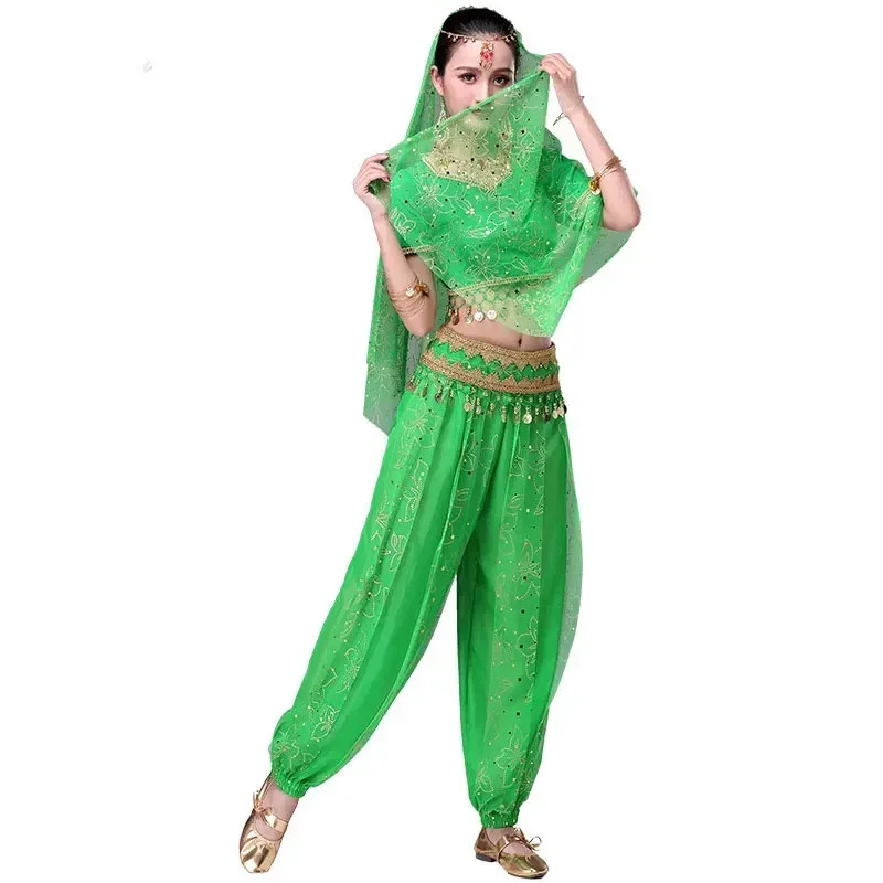 

4pcs/Set New Sexy Oriental Belly Dance Suits for Women Dancing Clothes Performance Bellydance Costumes for Women Stage Wear