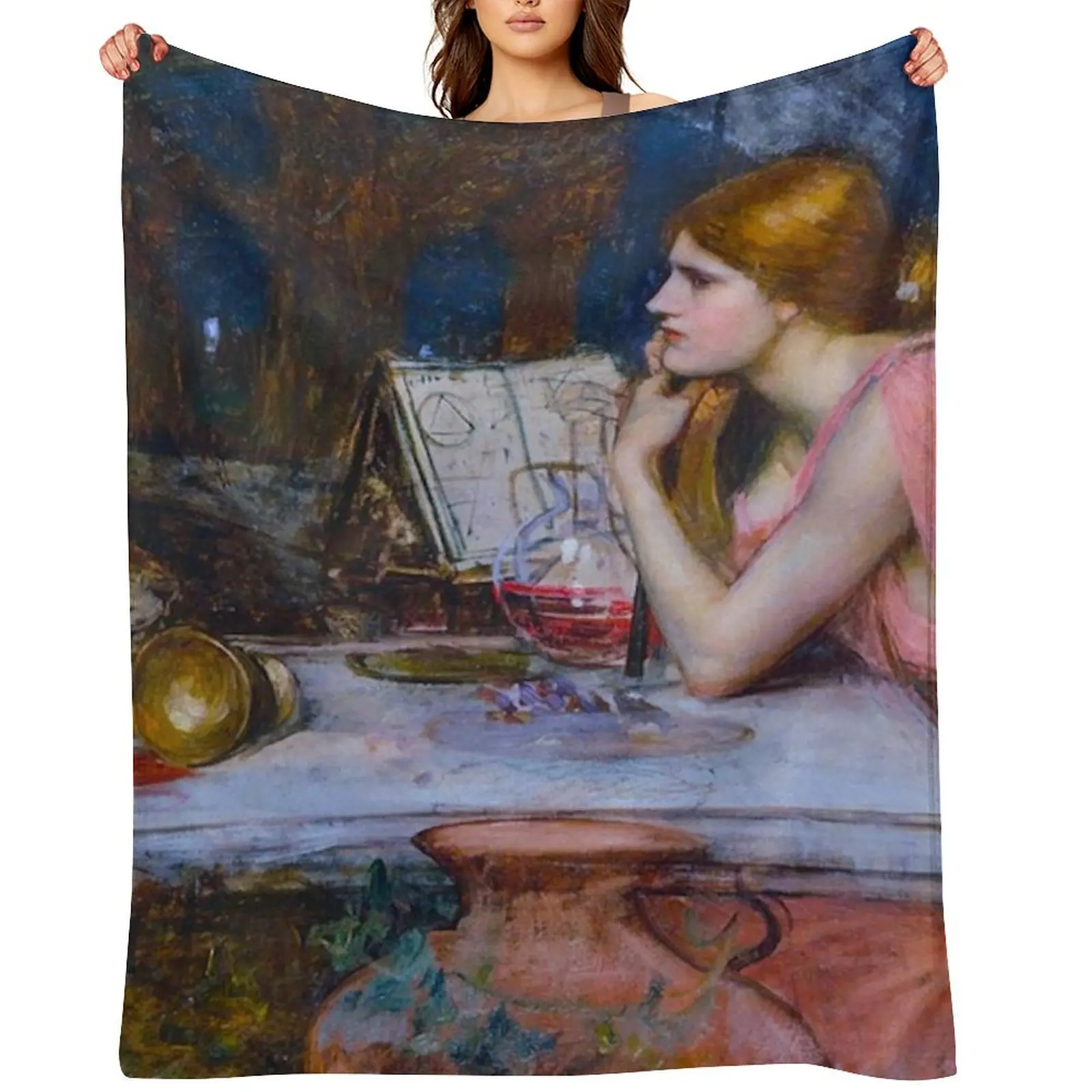 

THE SORCERESS - JOHN WILLIAM WATERHOUSE Throw Blanket Softest Designers Sleeping Bag for winter Blankets