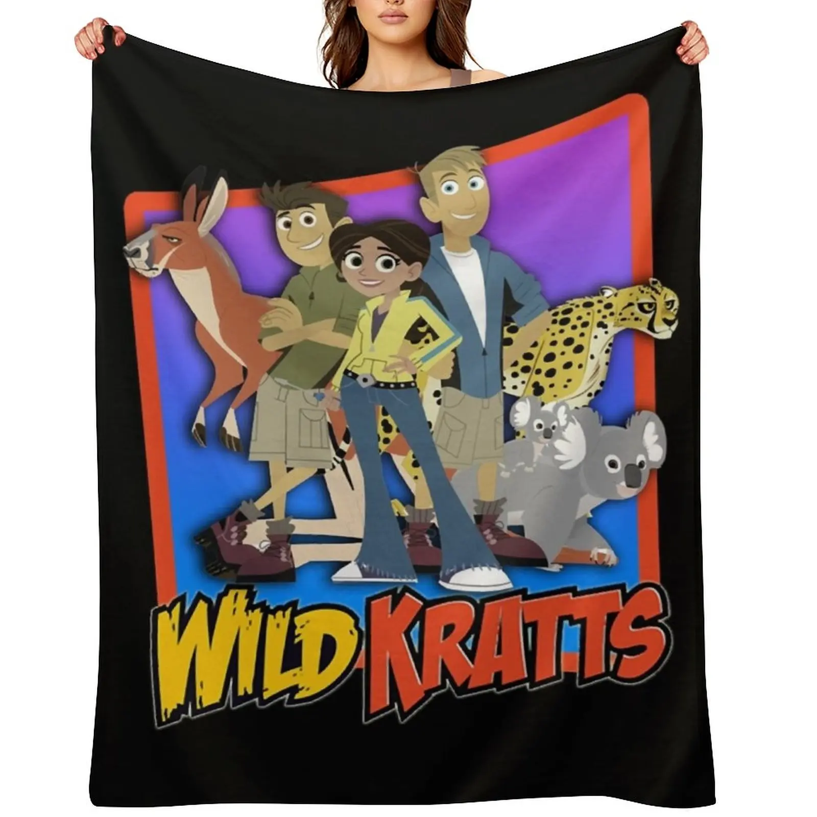 

Wild Kratts Team Classic T-Shirt.png Throw Blanket Soft Plush Plaid Vintage Summer For Decorative Sofa Blankets