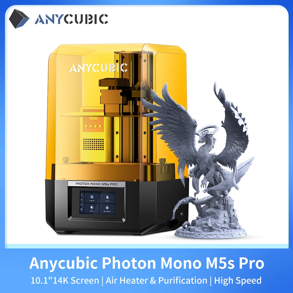 PRESALE ANYCUBIC Photon Mono M5s Pro 10.1'' 14K High Speed SLA LCD Resin 3D Printer Leveling Free Printing Size 218*123*200mm