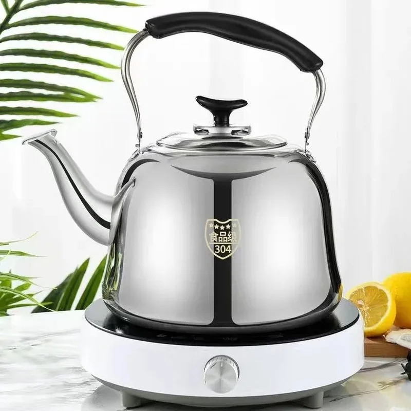 Stainless Steel Kettle Thick Food Grade Gas Whistle Pot Cooker Large Capacity Camping Whistling Teakettle Teapot  Kettle Tea