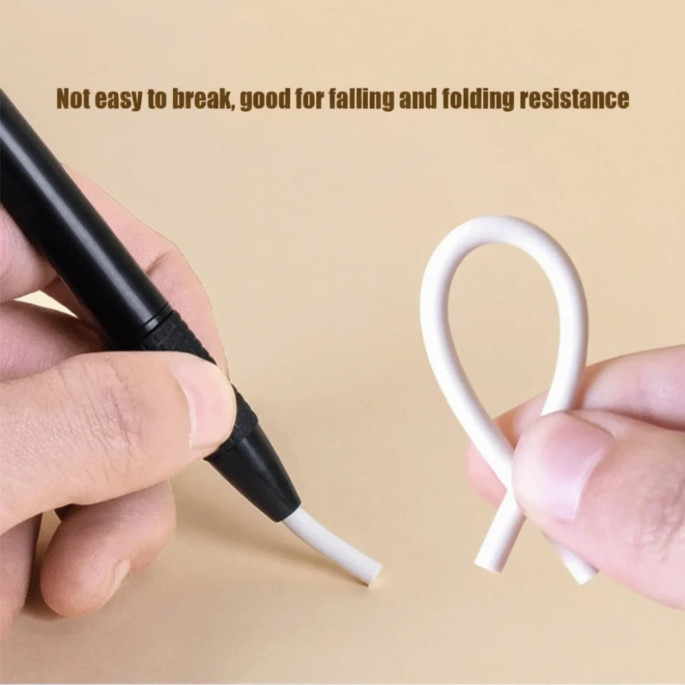 3.8mm Thin Tip Retractable Eraser Pen High Precision Press Retractable Mechanical Erasing Pencil Correction Tools 5 Refills