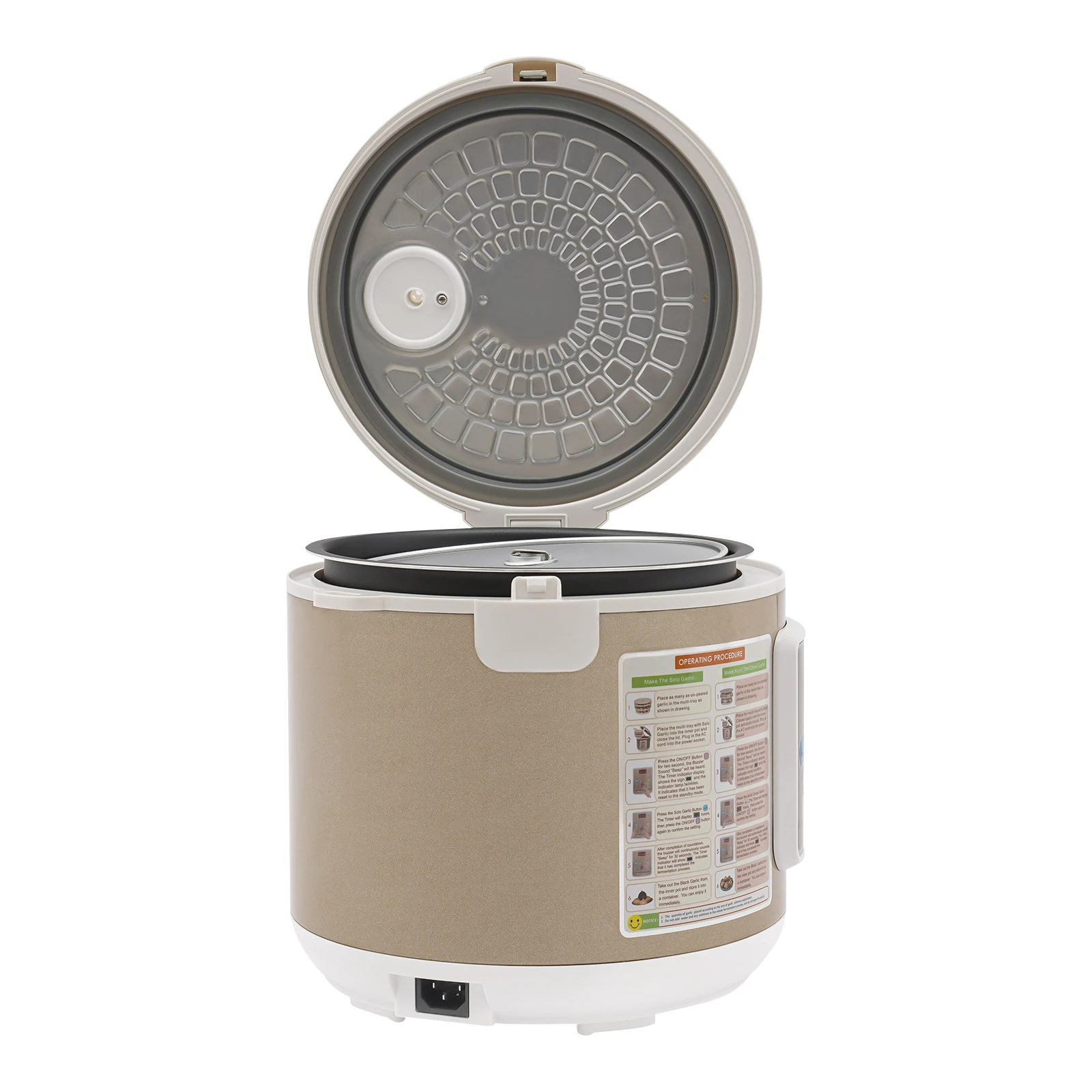 5L Schwarzer Knoblauch-Fermenter 90W Intelligente Fermentationsmaschine mit automatischer Temperatur- und Feuchtigkeitsregelung für Joghurt, Kimchi, Kombucha – Detail 9