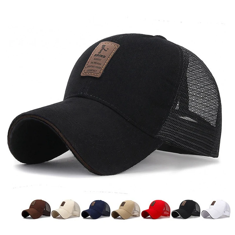 Mesh Patchwork Golf Caps Football Basketball Tennis Cap Fashion Unisex Visors Hats Comfortable Sunhat Adjustable Sports Hat