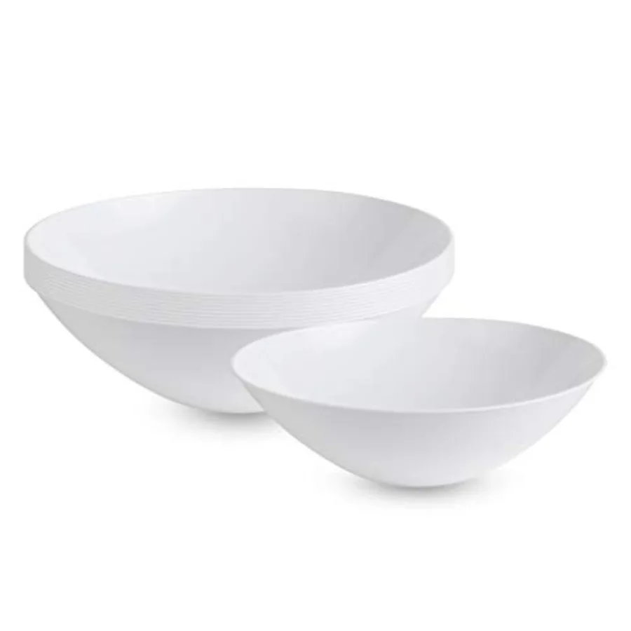

[6 OZ 20 Count] Wite Plastic organic Party Soup bowls P eavyweig Ent Disable Tableware Dises