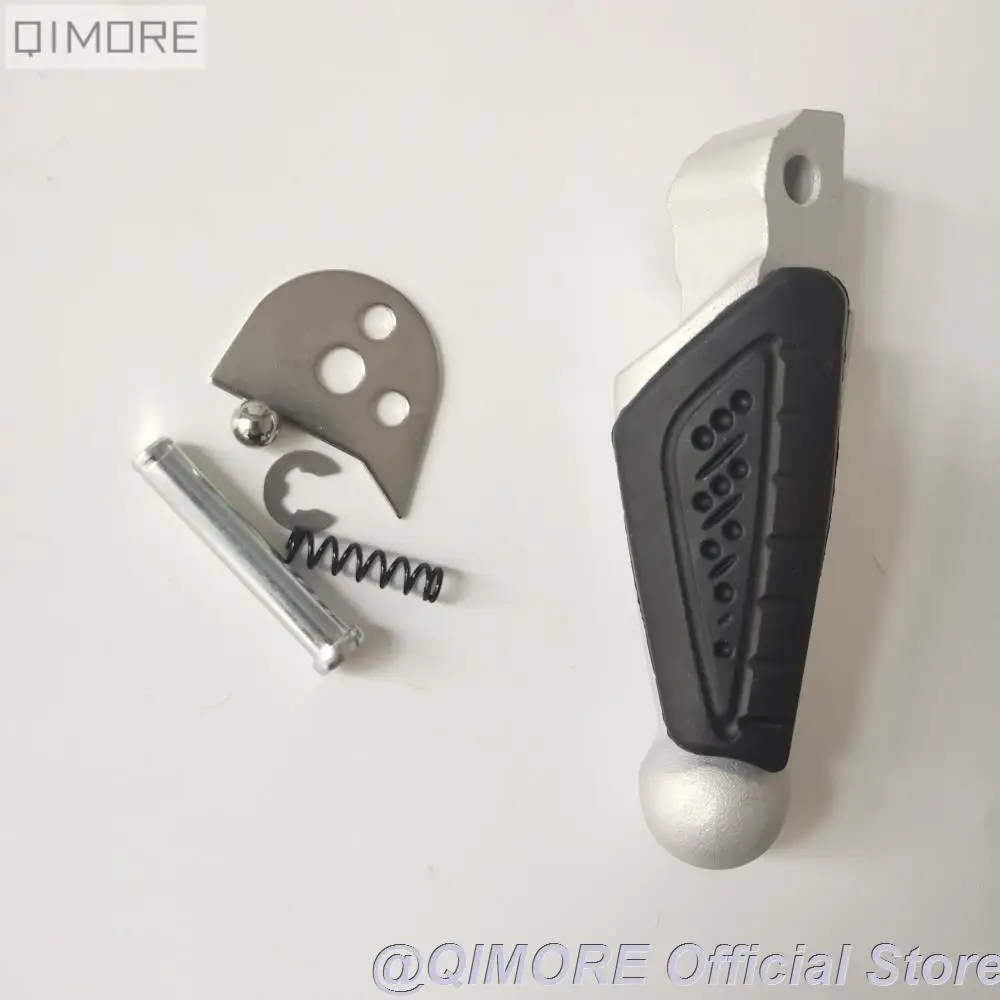 Old-type Rear Footrests in Silver for Motorcycle BENELLI TRK502 TRK502C TRK502X TRK251 TNT125 TNT135 TNT25 TNT250 TNT600