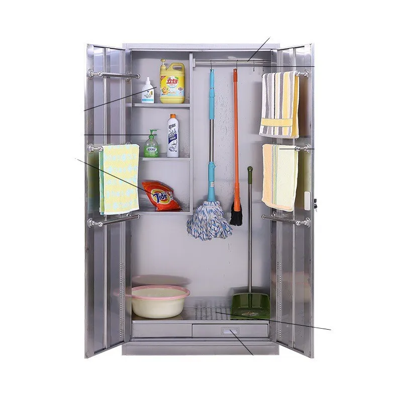 

Balcony corridor school classroom mop cabinet cleaning cabinet sanitary tool storage cabinet