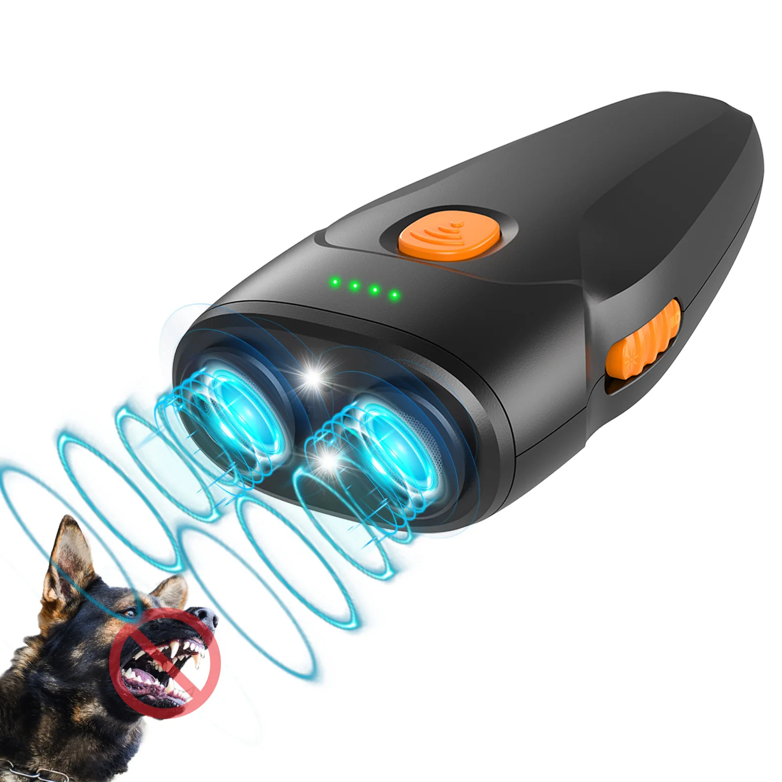 

Ultrasonic Dog Repeller with Auto Bark Control 2 in 1 Long Battery Life Portable Pet Training Device