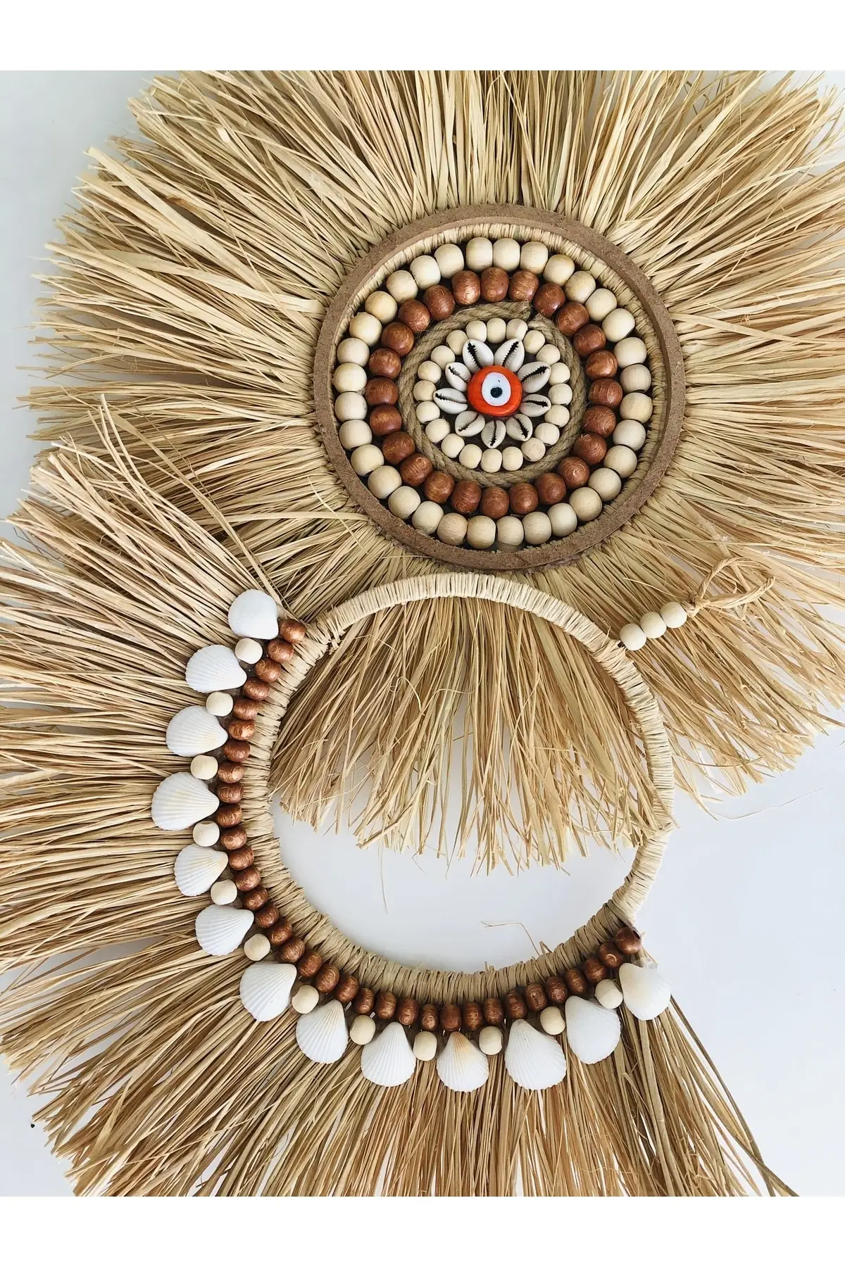 Ráfia decoração de parede placa de parede ráfia porta ornamento varanda decoração de parede mobiliário decoração de parede autêntico design boêmio