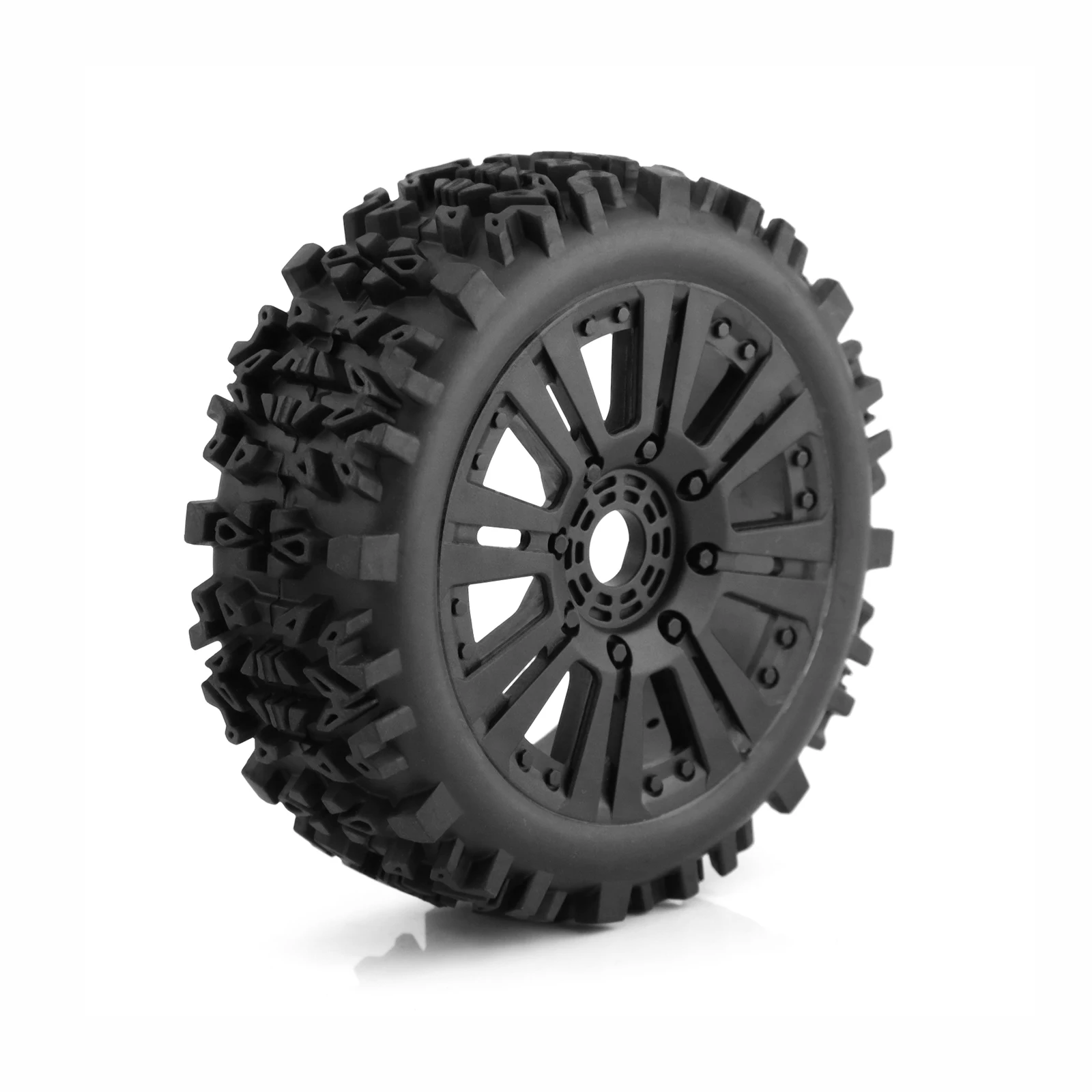 1/8 Scale RC Buggy Tires 17mm Hex RC Wheels and Tires 17mm Hex for Arrma Typhon 6S 3S Talion 6S, Team Losi 8IGHT, HPI 4PCS