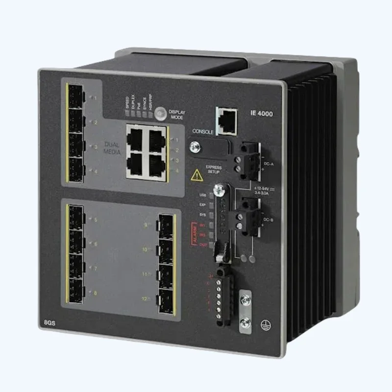 Original New Cisco IE-4000-8GS4G-E Industrial Network  Switch with 8 GE SFP and 4 GE Combo Uplink Ports With Good Price