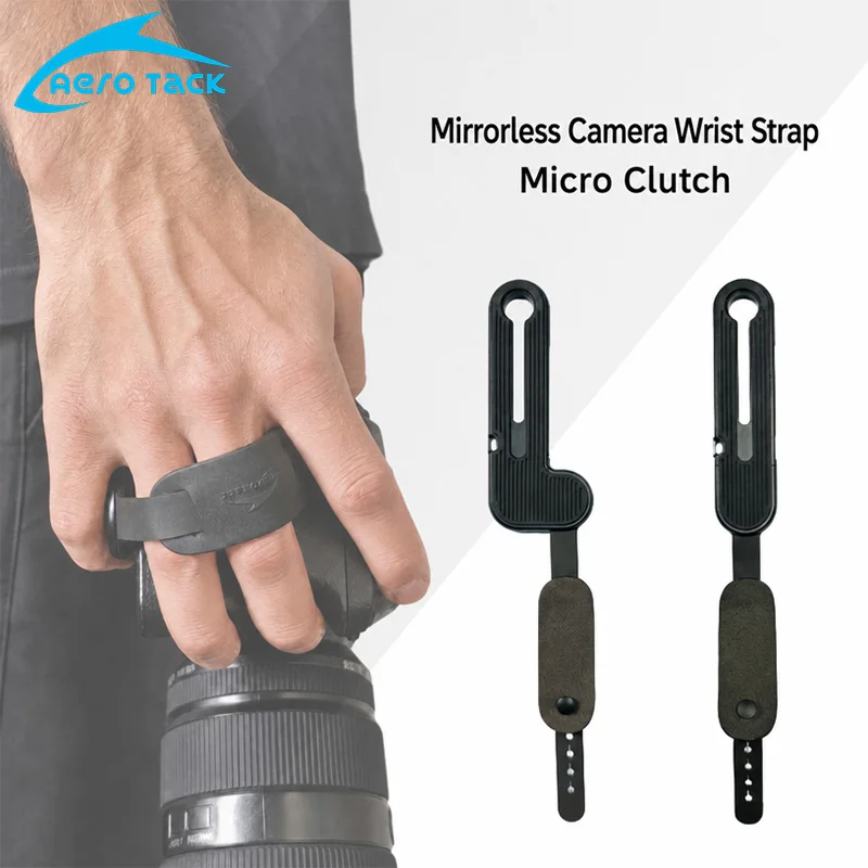 Aero Tack Micro Clutch Finger Grip Quick Release Wrist Strap Pressure Relief Hand Belt Mirrorless Camera Hand Strap