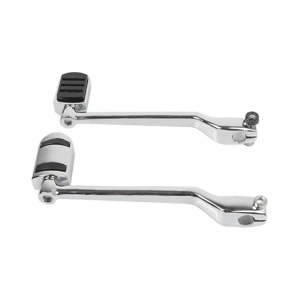 Mirror Black Forward & Heel Toe Shifter Lever Set with Foot Pegs for For Softail 1986-2017 Touring 1988-2025 Trike 2008+