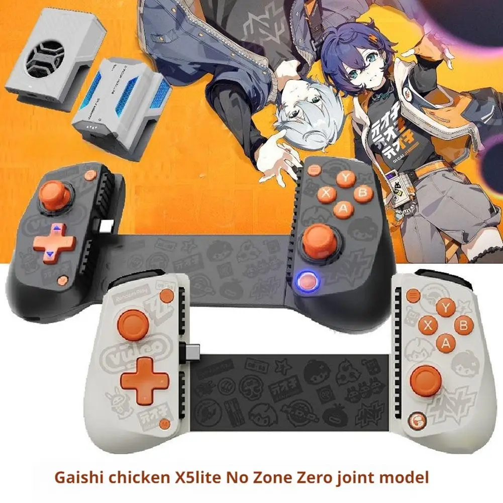 

Zenless Zone Zero X5 Lite Mobile Game Controller for iPhone 16/15 & Android Stretchable Phone Gaming Controller Hall Joysticks