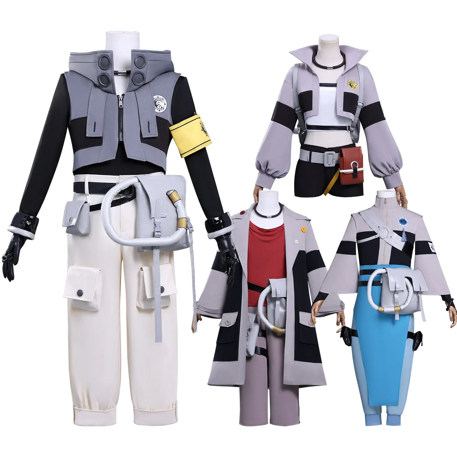 

Rudo New Anime GACHIAKUTA ガチアクタZANKA Punk Sleeve Hooded Jacket Y2K Fashion Uniform Wigs Cos Customized Role-playing Costume