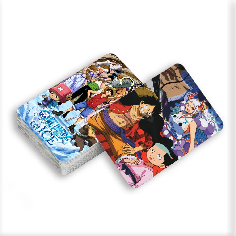 Japanese Anime Lomo Cards One Piece 1Set/96PC 60pc Cards 30pc Stickers With Postcards Box Message Photo Gift Fan Collection Toy