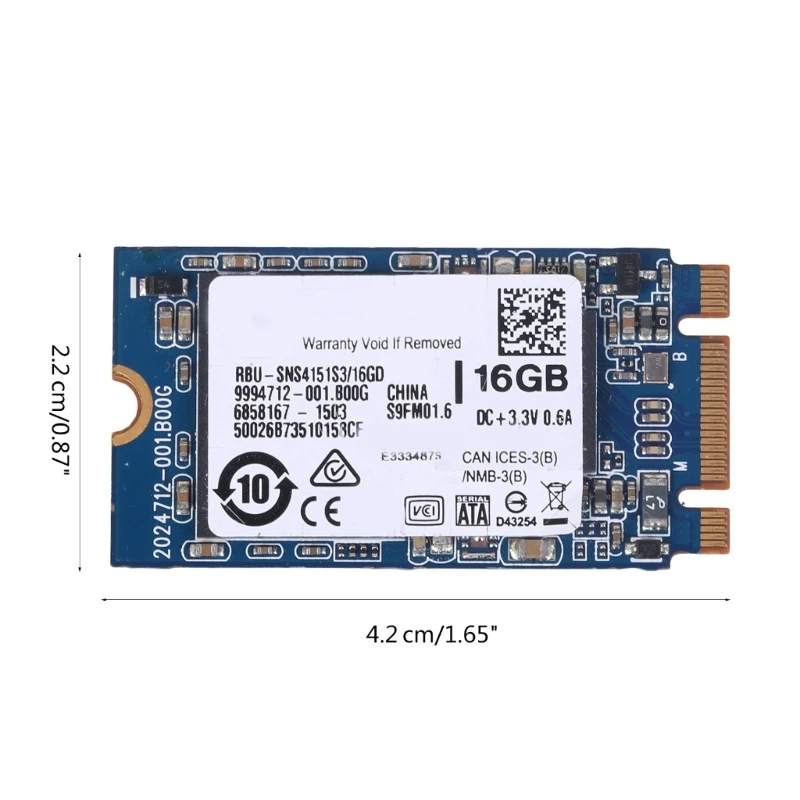 Eficiência 16GB M.2 2242 SSD NVME PCIe3.0 3DXpoint NVMe Unidade sólida interna