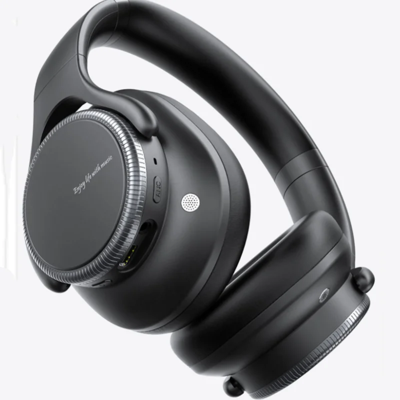 ANC Wireless Blue-tooth 6.0 Headphones with 500mAh Battery LED Indicator Rotatable Fingertips Blue Tooth Noise Cancelling