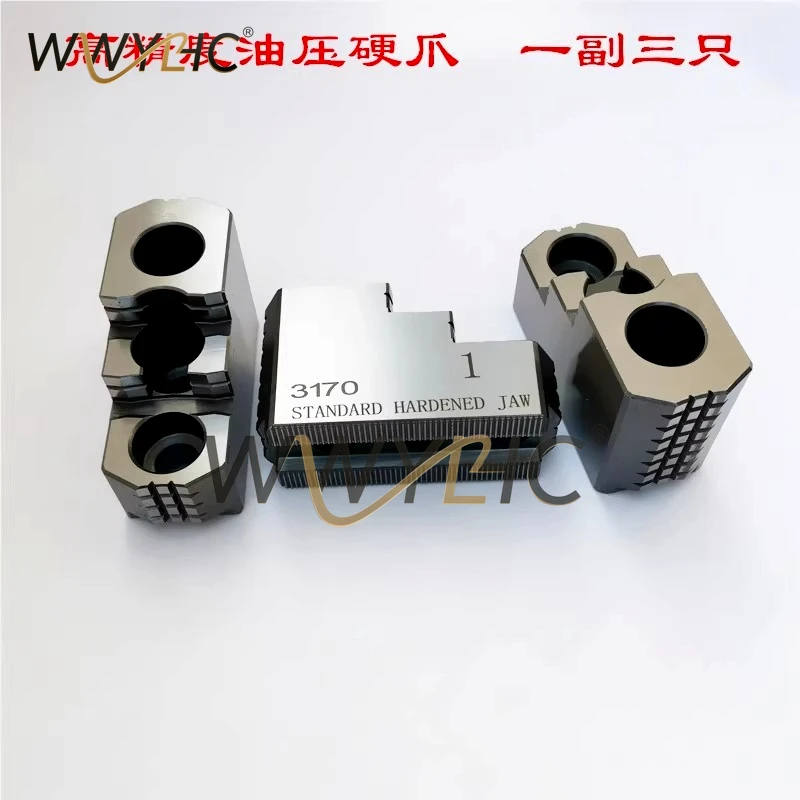 3 Jaw Hydraulic Chuck Hard Step Claws 5  6 Inch High Precision for CNC Lathe Machine