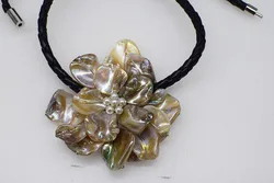 WOW!  white shell baroque flowers necklace 48cm nature handmade wholesale FPPJ
