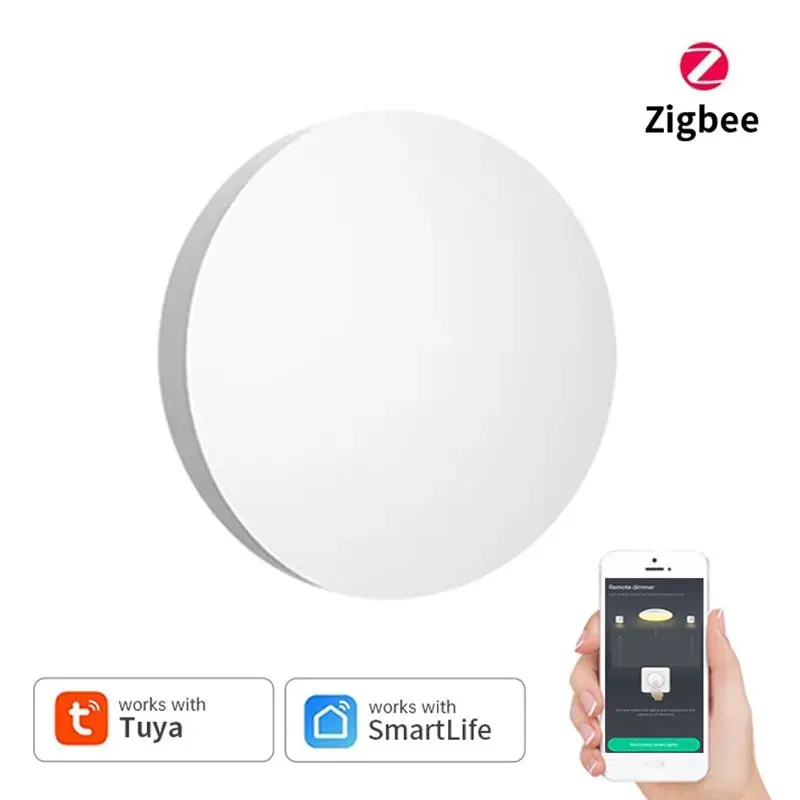 Tuya ZigBee Button Smart Scene Switch Wireless Remote Control Key Multi-scene Linkage App Remote Control Home Controller