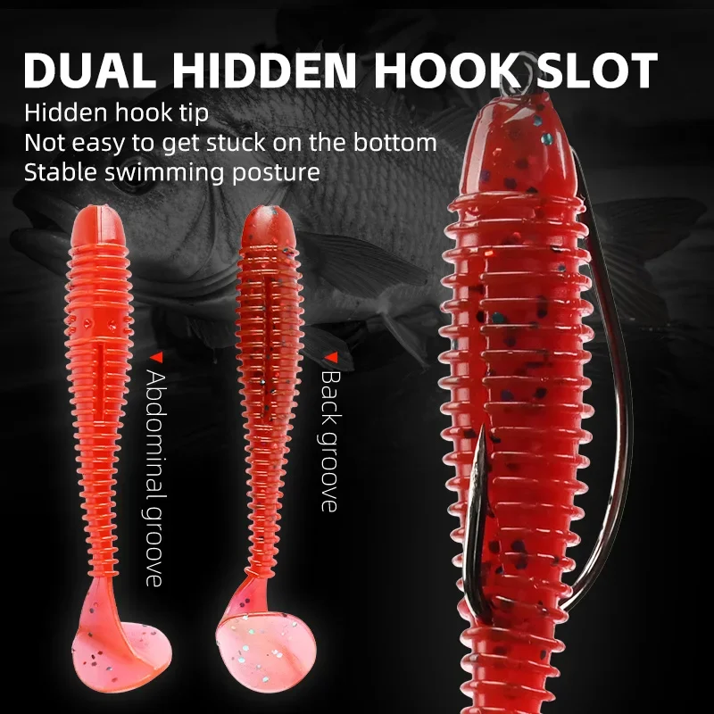 MEREIDTH Swing Impact FAT Fishing Lures 75mm 85mm 180mm Paddle Tail Lures Wobbler Fishing Soft Lure For Bass Silicone Bait