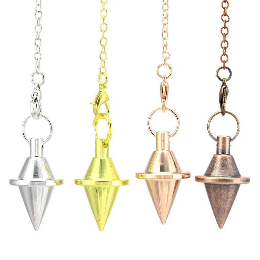 Copper Metal Spinning Top Pendulum For Dowsing Divination Energy Meditation Scrying Witchcraft Pendulums Tool Spiritual Pendulos