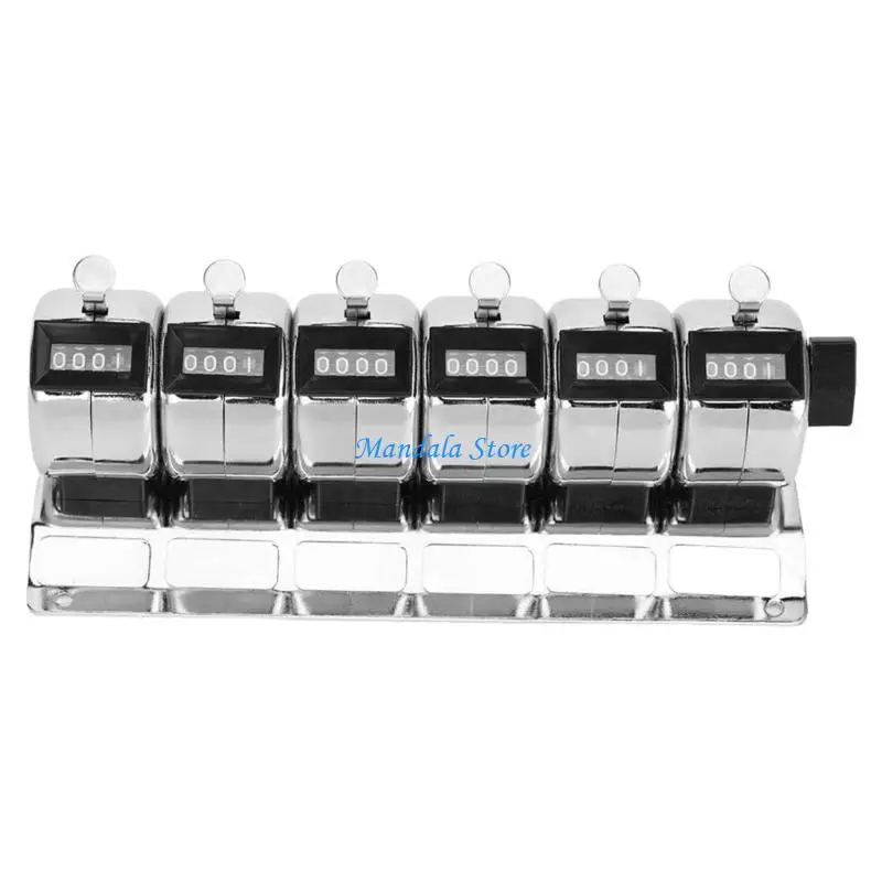 

U2JC 6 Unit Manual Handheld Counter 4Digit Stainless Steel For Factory Warehouse Tally