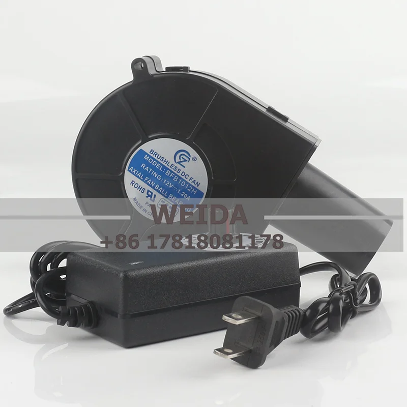 

New High Quality DC 12V 1.20A 9733 Air Cooler Blower Fan With Variable Speed Controller Portable Air Blower BFB1012H Cooling Fan