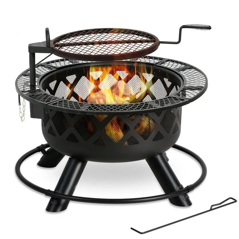 

Оптовая продажа: Уличный большой мангал-очаг из кортеновской стали для сада и патио, на дровах, для барбекю и кемпинга, 2026 год