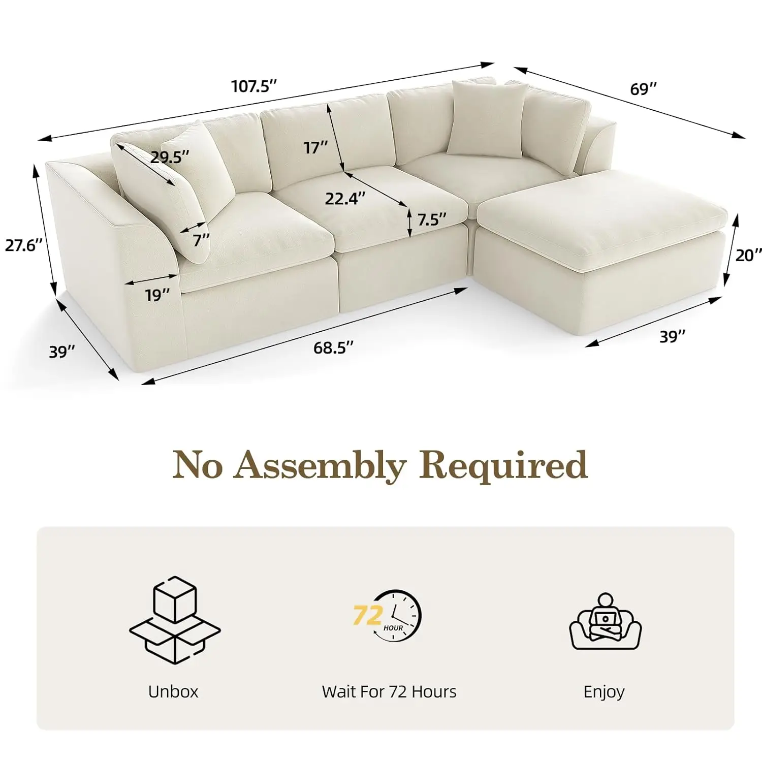 Thumbnail 2 - #34 Best Rated Modular Sectional Sofas to Buy in 2026